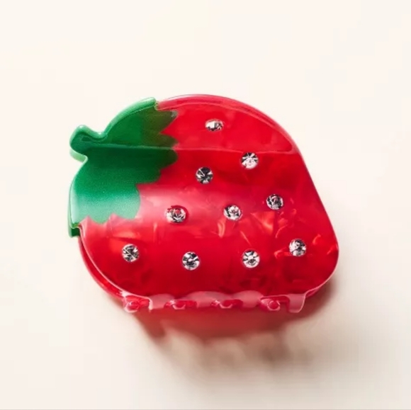 kate spade Accessories - Kate Spade X Target - Strawberry Claw Hair Clip NWT